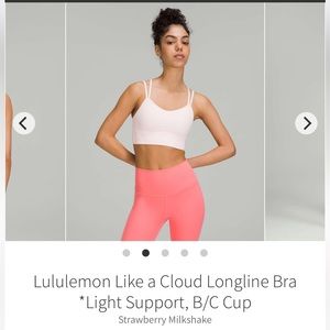 Lululemon like a cloud bra - size 12